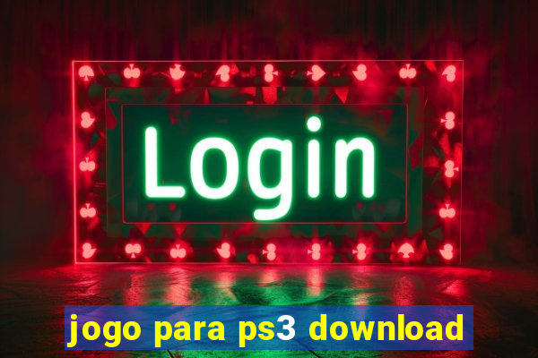 jogo para ps3 download