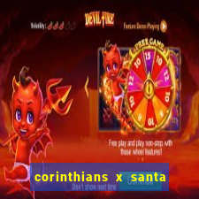 corinthians x santa cruz ao vivo hd