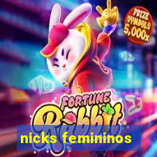 nicks femininos