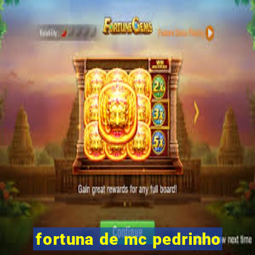 fortuna de mc pedrinho