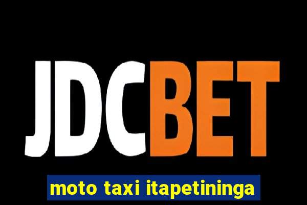 moto taxi itapetininga