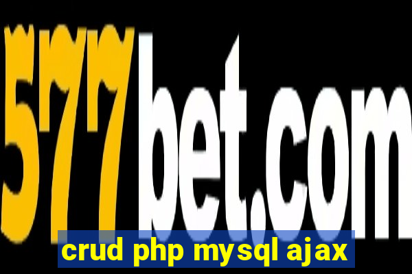 crud php mysql ajax