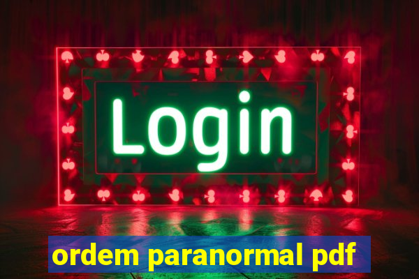 ordem paranormal pdf