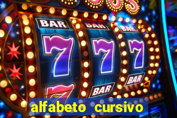 alfabeto cursivo para treinar caligrafia