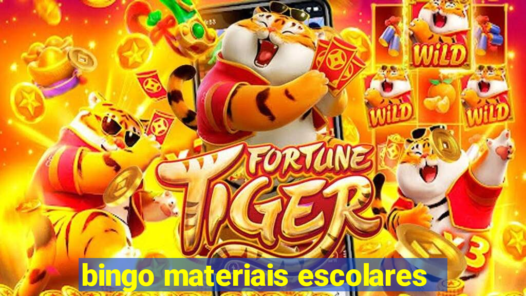 bingo materiais escolares