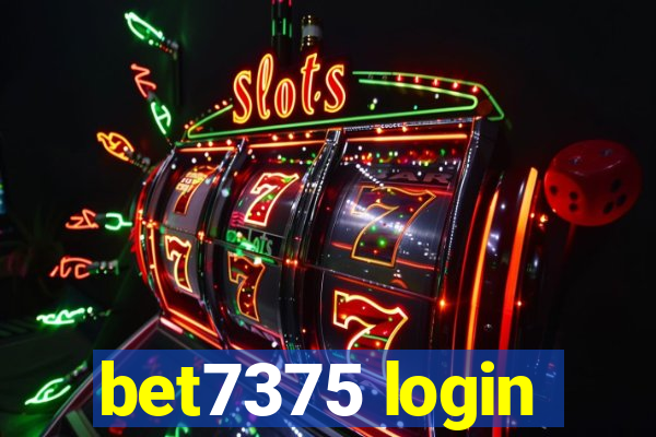 bet7375 login