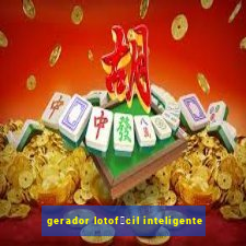 gerador lotof谩cil inteligente