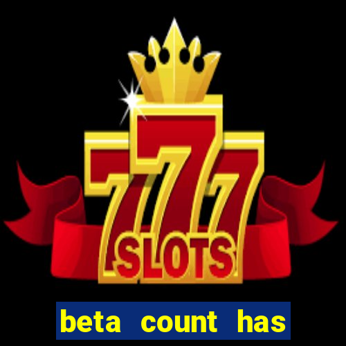 beta count has changed pt br