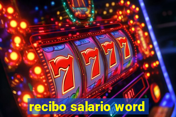 recibo salario word