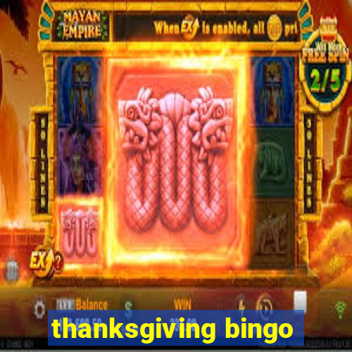 thanksgiving bingo