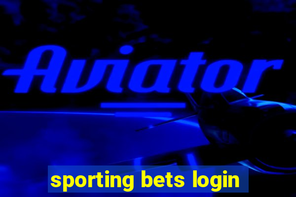 sporting bets login