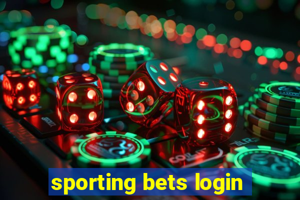 sporting bets login