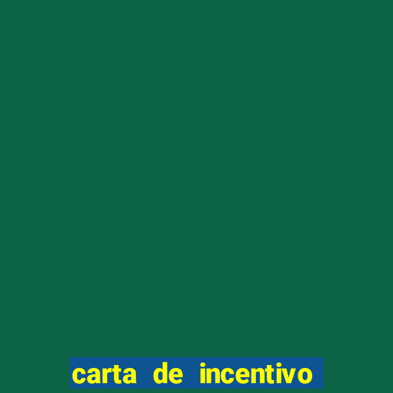 carta de incentivo para alunos