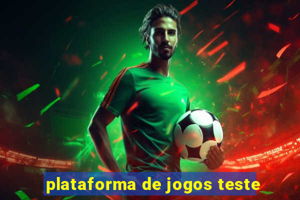 plataforma de jogos teste