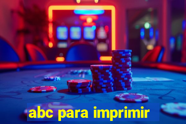 abc para imprimir