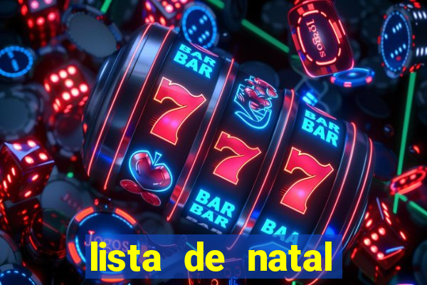 lista de natal para imprimir