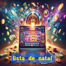 lista de natal para imprimir