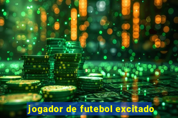 jogador de futebol excitado