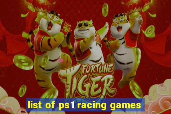 list of ps1 racing games