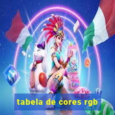 tabela de cores rgb