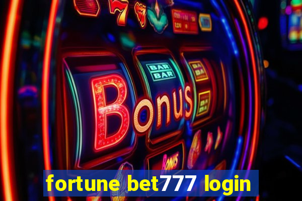 fortune bet777 login