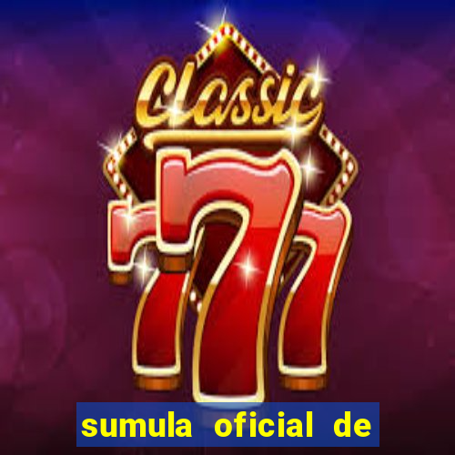 sumula oficial de futebol 7 society excel