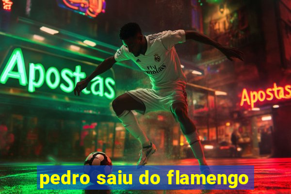 pedro saiu do flamengo