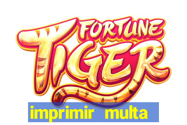 imprimir multa detran mg