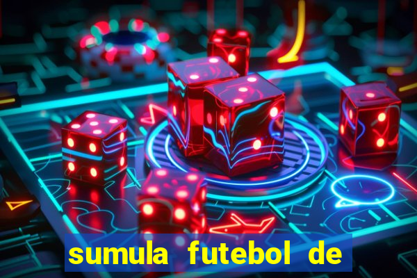 sumula futebol de campo word