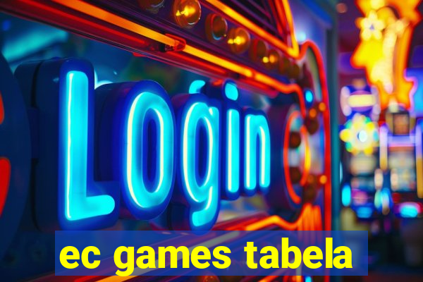 ec games tabela