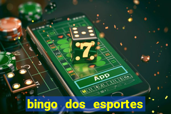 bingo dos esportes para imprimir