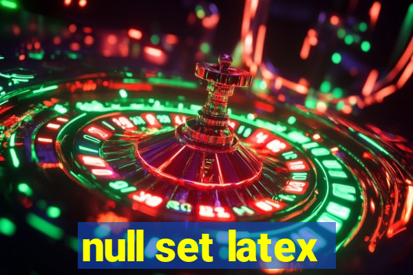 null set latex