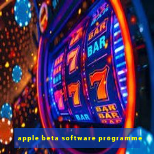 apple beta software programme