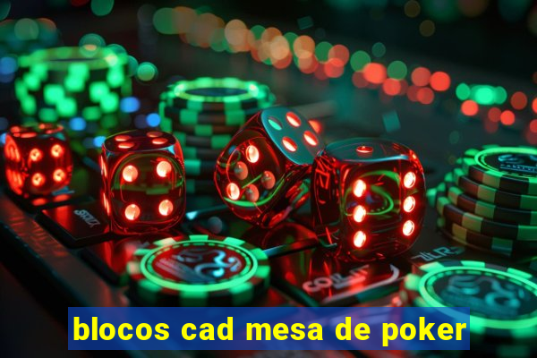 blocos cad mesa de poker