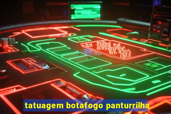 tatuagem botafogo panturrilha