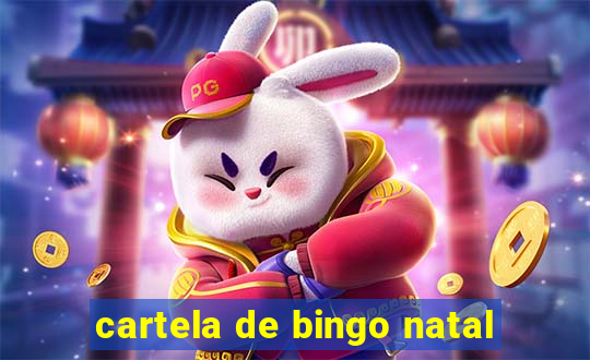 cartela de bingo natal