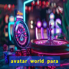 avatar world para colorir e imprimir