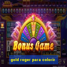 gold roger para colorir