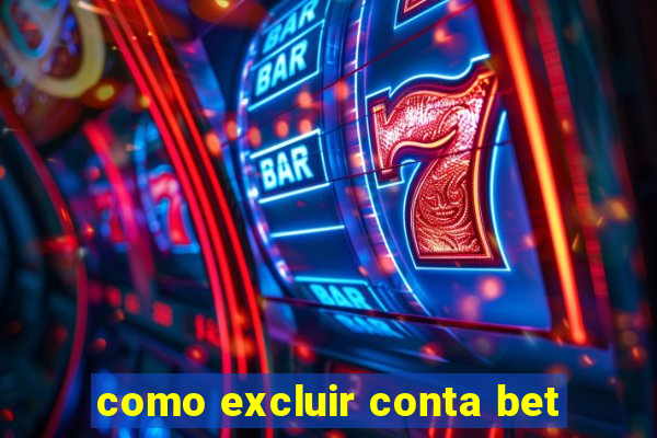 como excluir conta bet