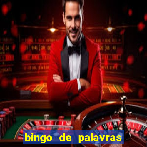 bingo de palavras 3 ano