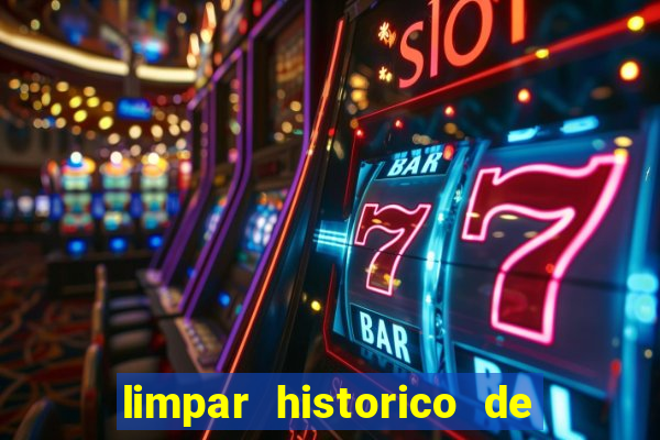 limpar historico de apostas bet365