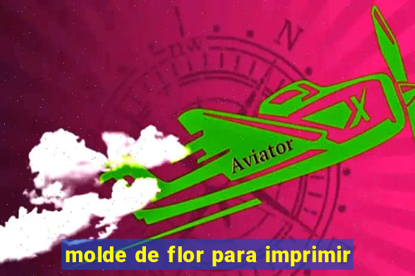 molde de flor para imprimir