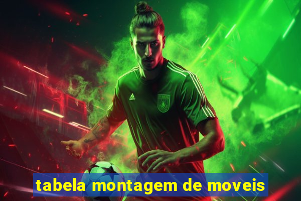 tabela montagem de moveis