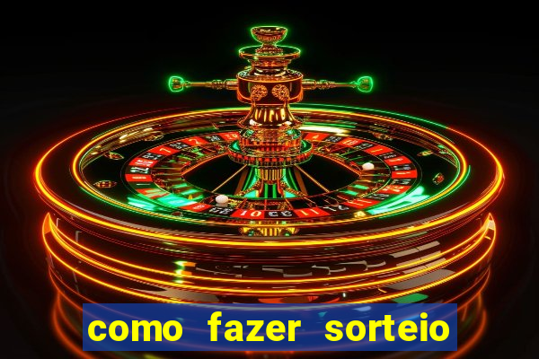 como fazer sorteio de cores online