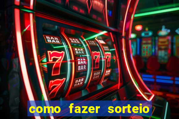 como fazer sorteio de cores online