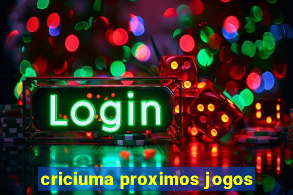 criciuma proximos jogos