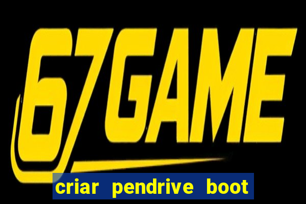 criar pendrive boot windows 10