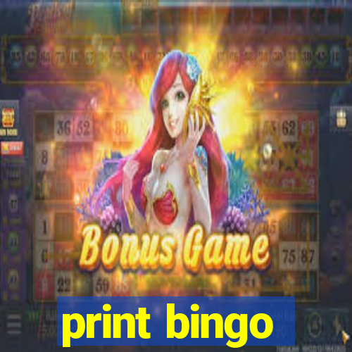 print bingo