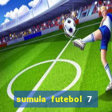 sumula futebol 7 society excel