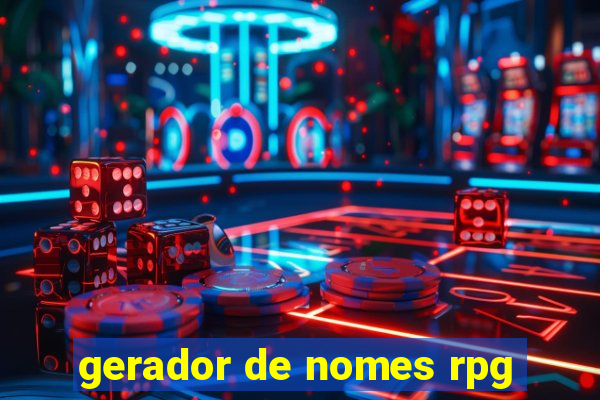 gerador de nomes rpg